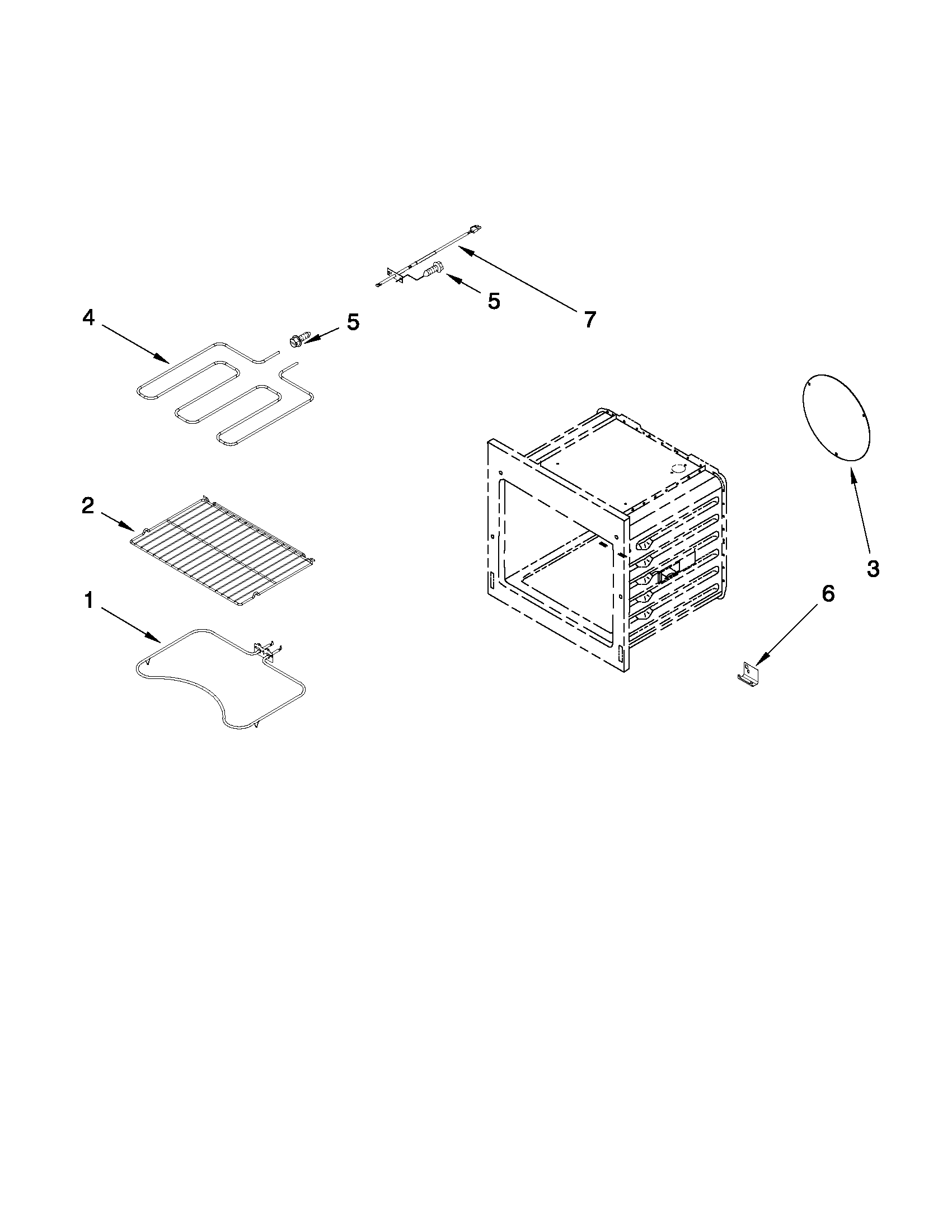 Internal oven parts
