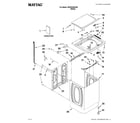 Maytag MVWC450XW3 top and cabinet parts diagram