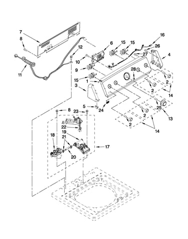 Console and water inlet parts