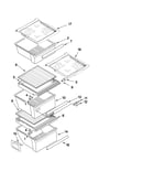 Refrigerator shelf parts