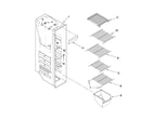 Maytag MSB2554AEY02 freezer liner parts diagram
