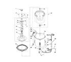 Amana NTW4501XQ0 basket and tub parts diagram