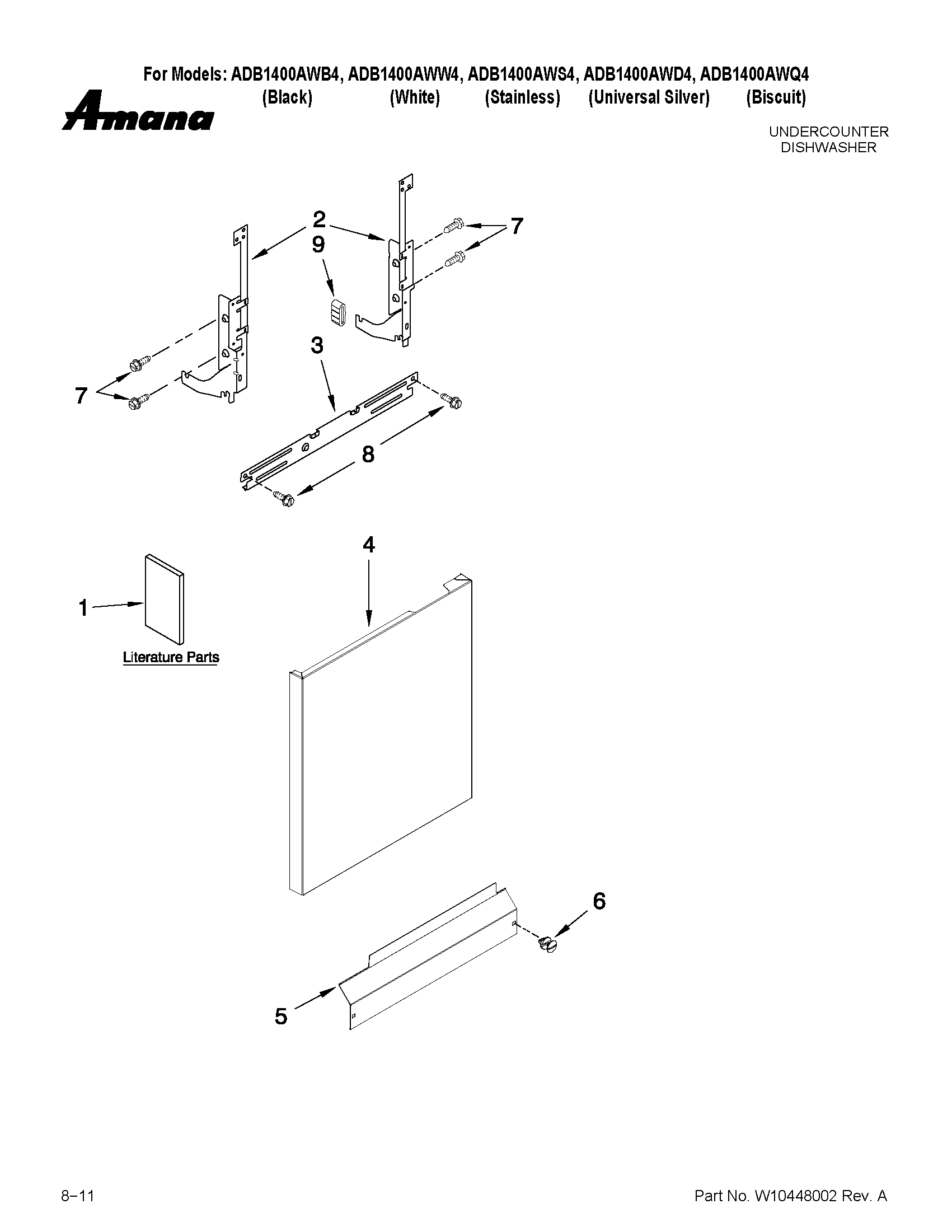 Door and panel parts