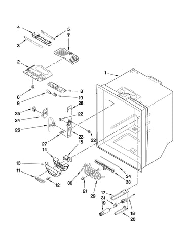 Refrigerator liner parts
