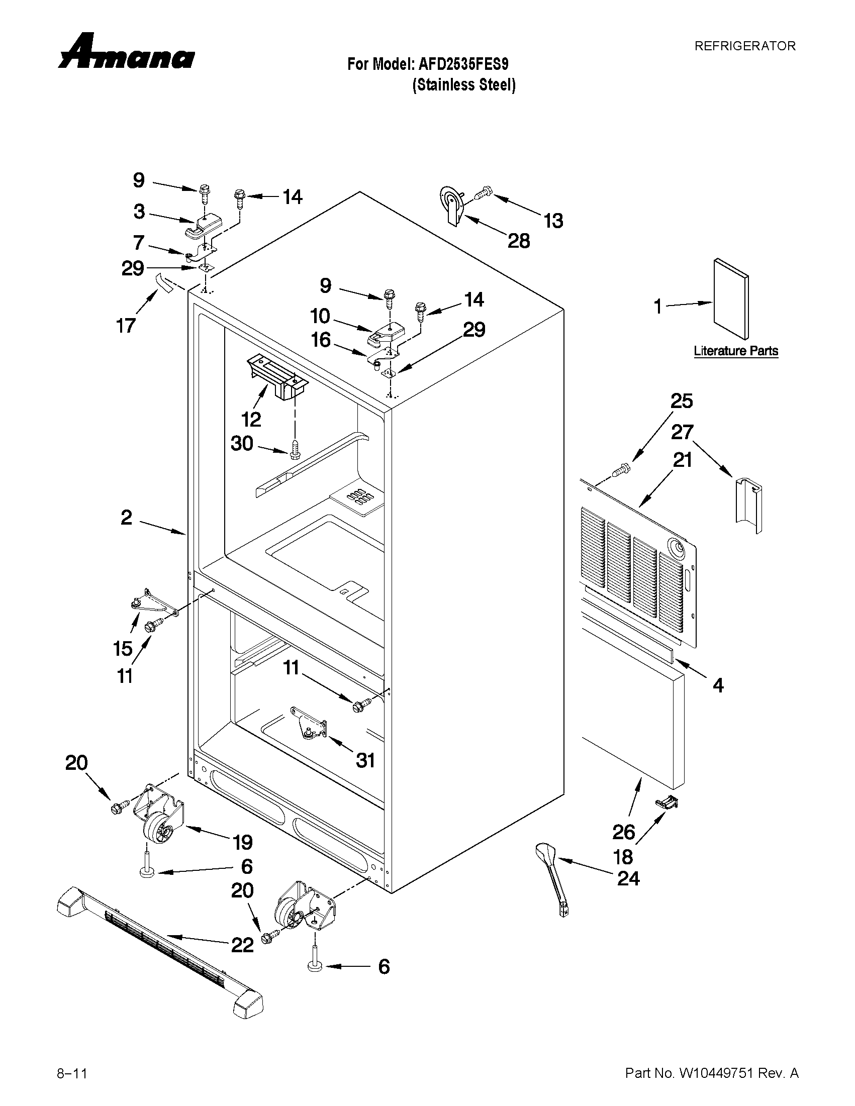 CABINET PARTS