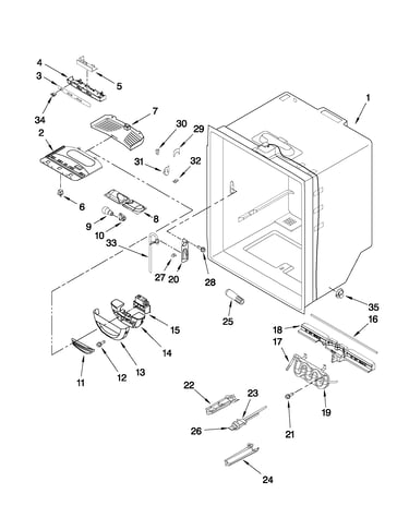 Refrigerator liner parts