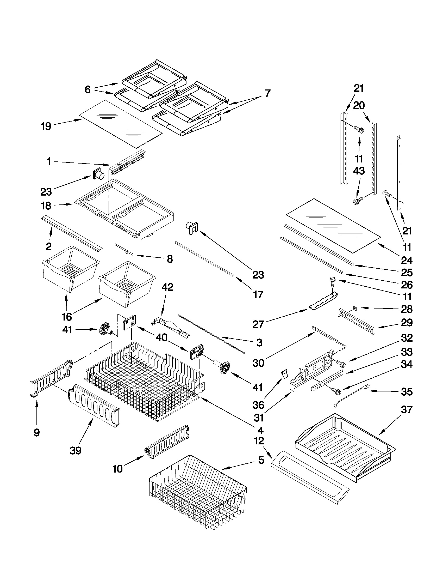 Shelf parts