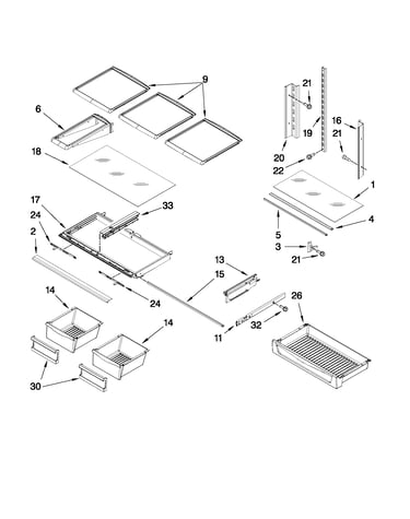 Shelf parts