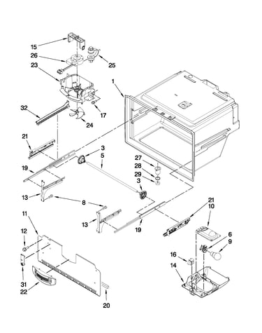 Freezer liner parts