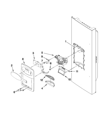 Dispenser front parts