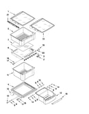 Refrigerator shelf parts