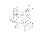 Whirlpool GC3SHAXVY03 dispenser front parts diagram