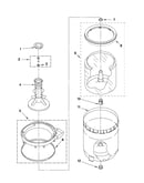 Agitator, basket and tub parts