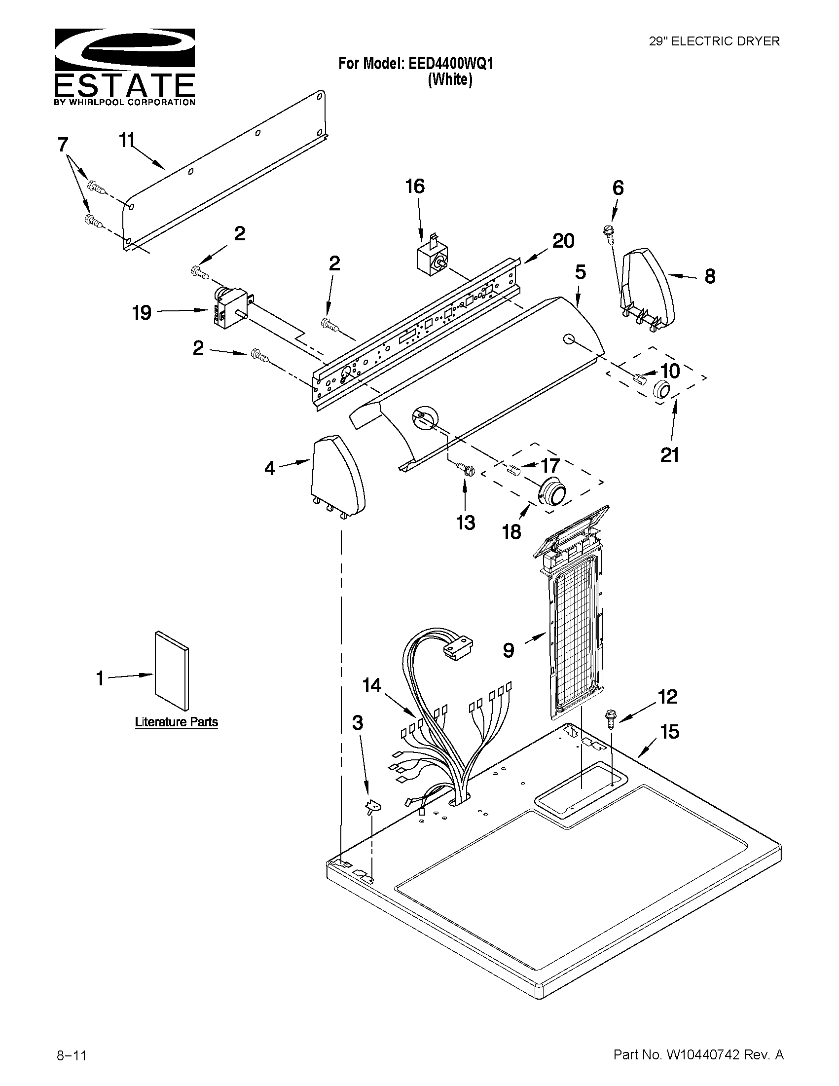 Top and console parts
