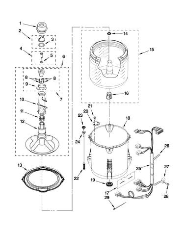 Basket and tub parts