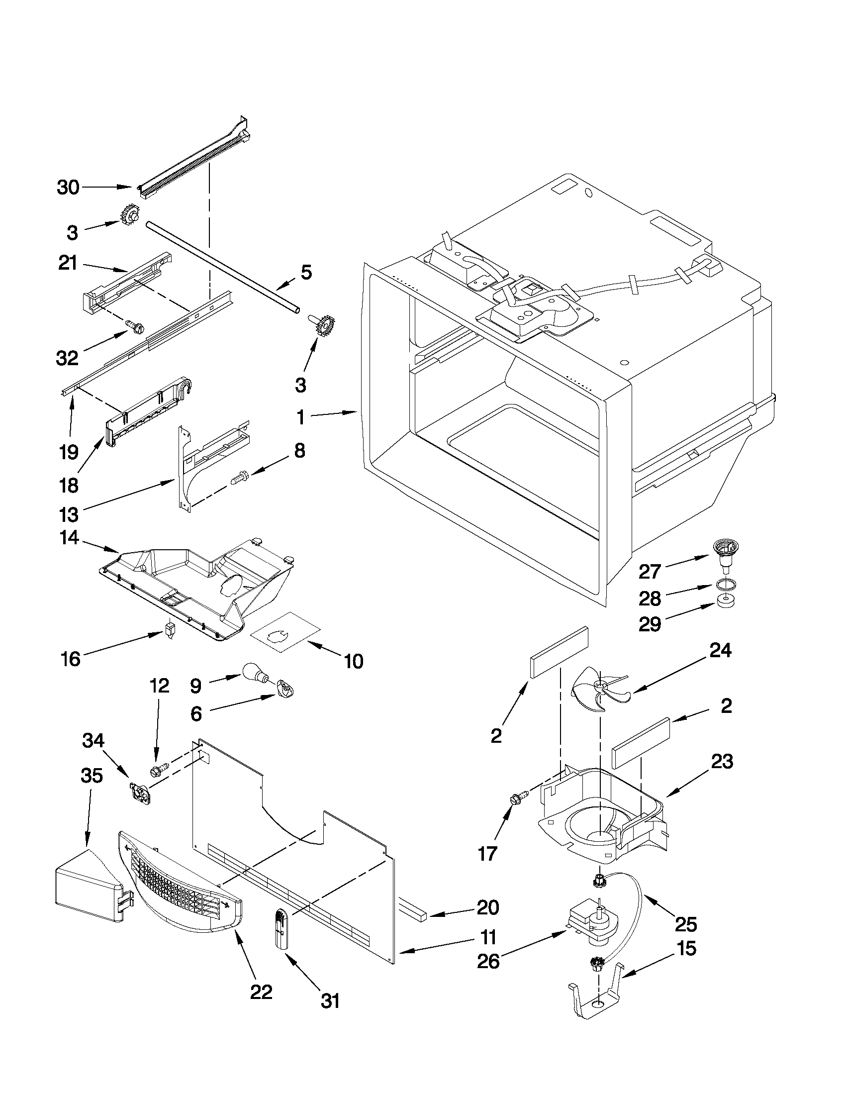 FREEZER LINER PARTS