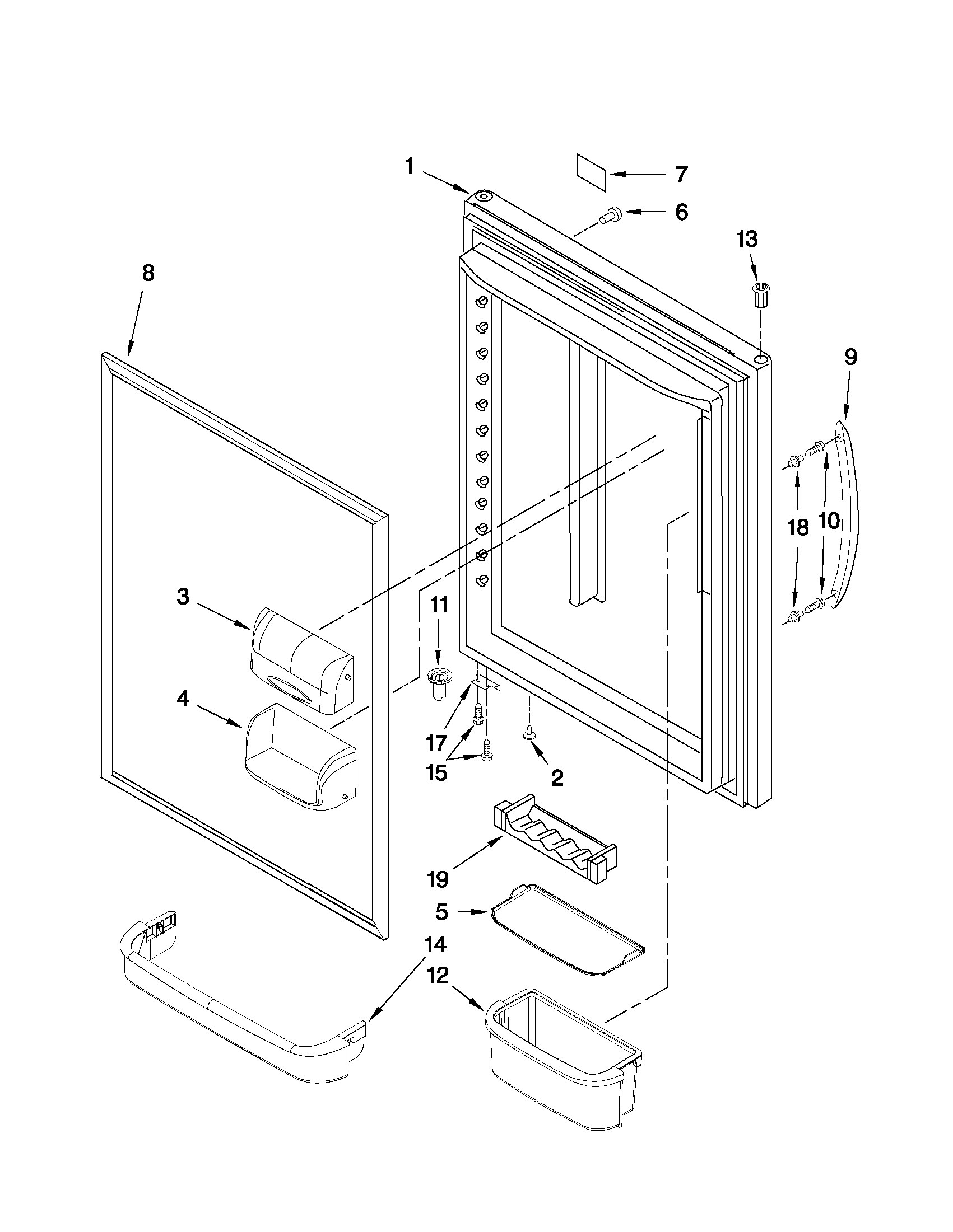 REFRIGERATOR DOOR PARTS