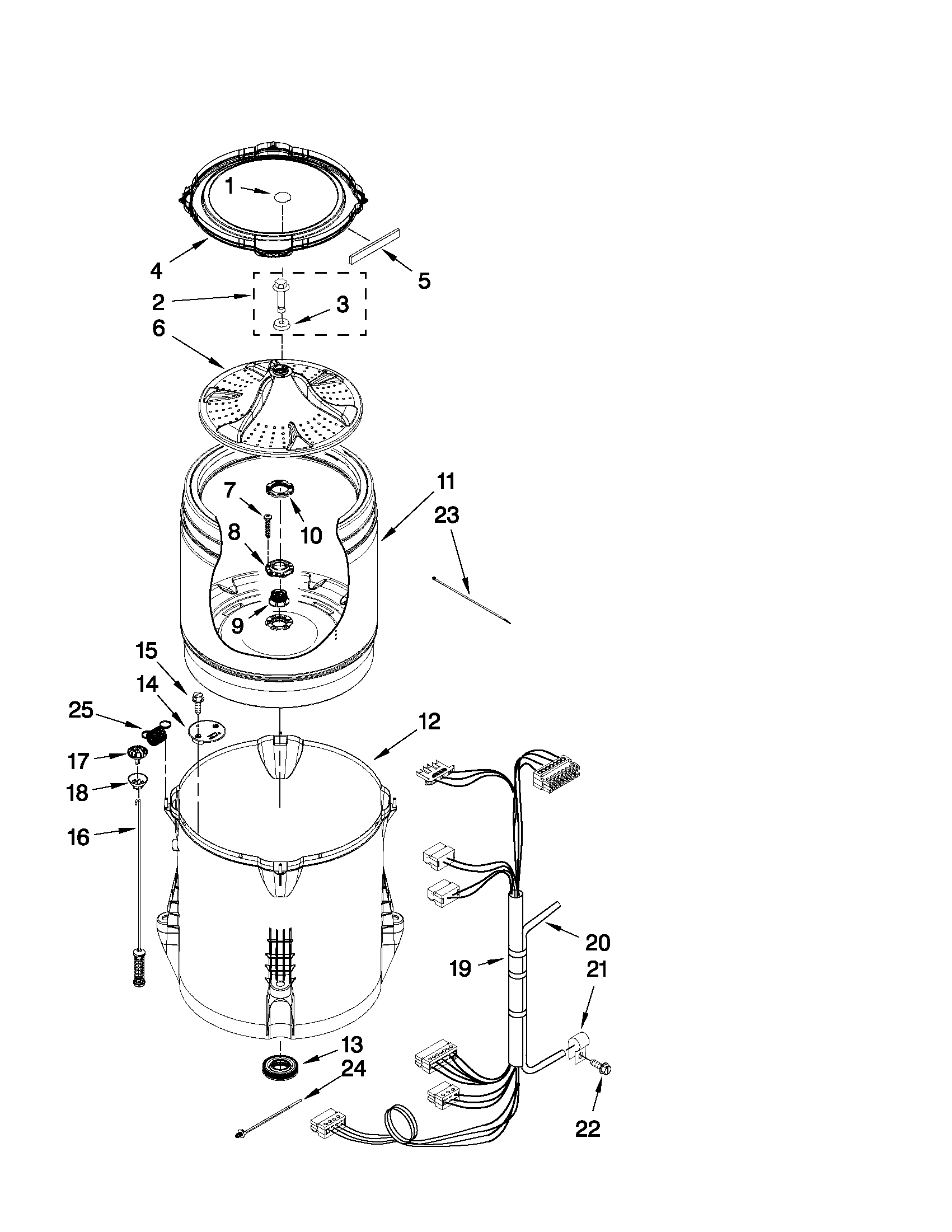 Basket and tub parts