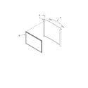 Whirlpool WRF560SFYW00 freezer door parts diagram