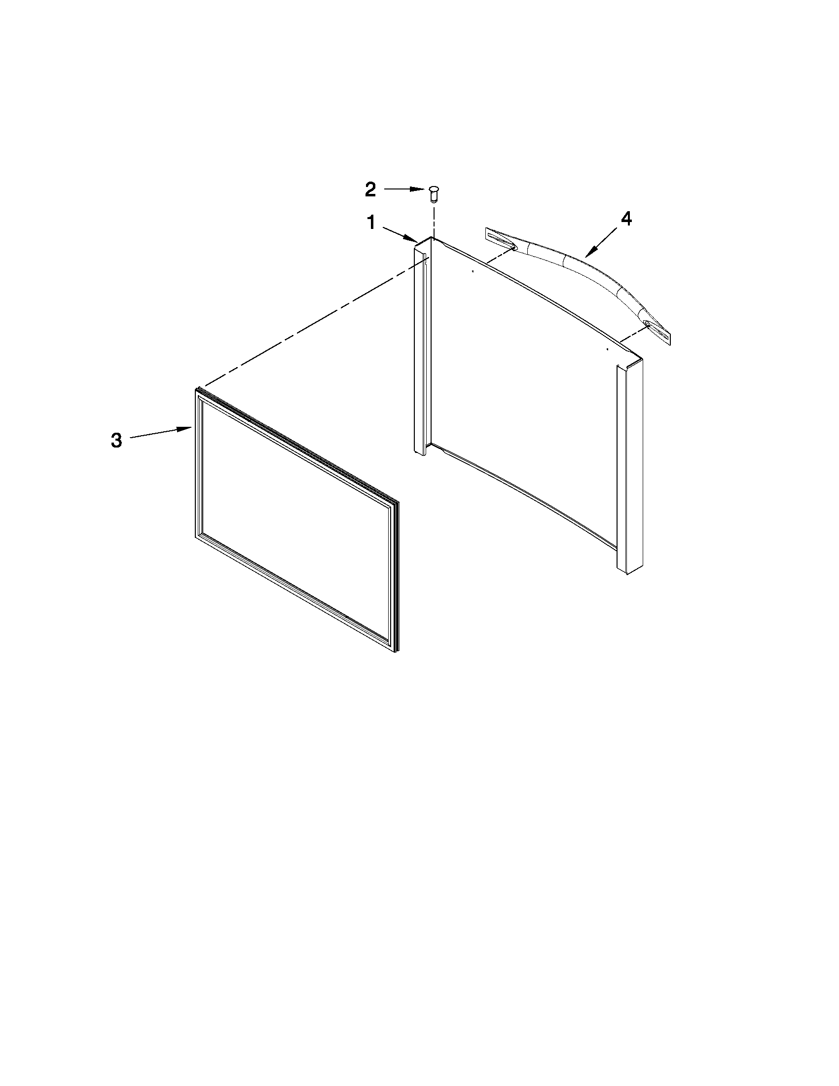 Freezer door parts