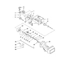 Whirlpool 6GD5SHGXSS07 motor and ice container parts diagram