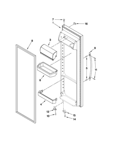 Refrigerator door parts