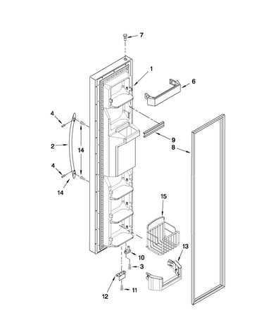 Freezer door parts