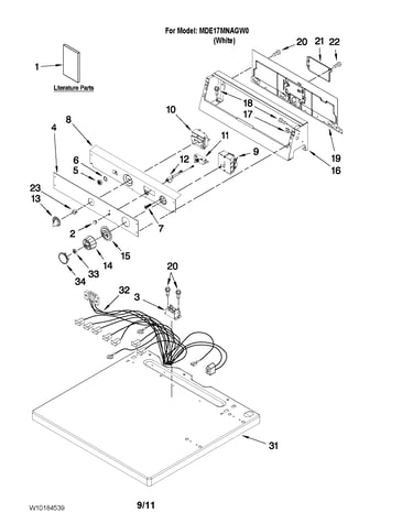 Top and console parts