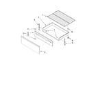 Amana AER5822VCW0 drawer & broiler parts diagram