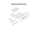 Maytag MERH865RAB1 drawer and rack parts diagram