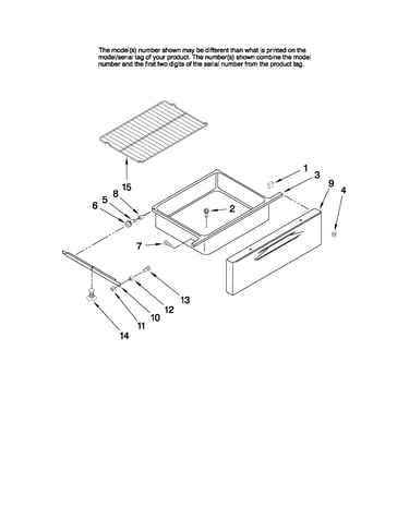 Drawer and rack parts