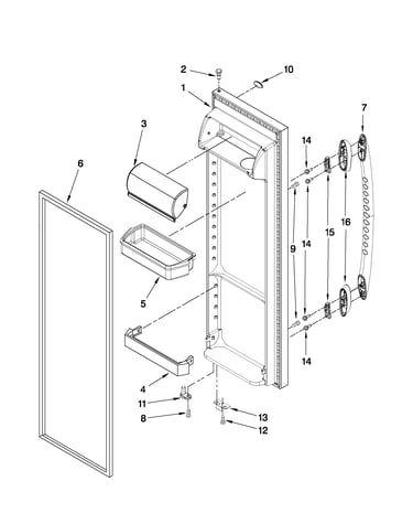 Refrigerator door parts