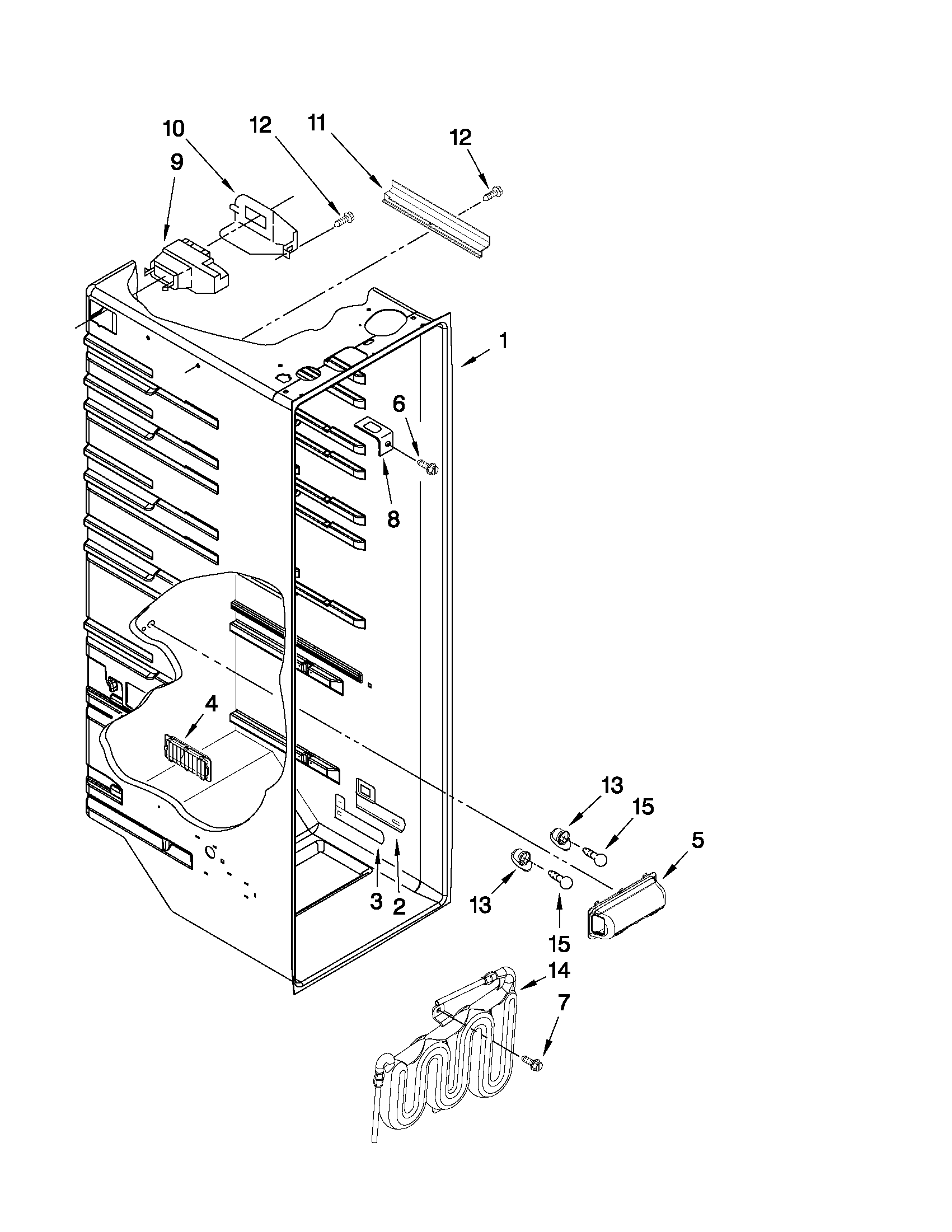 Refrigerator liner parts