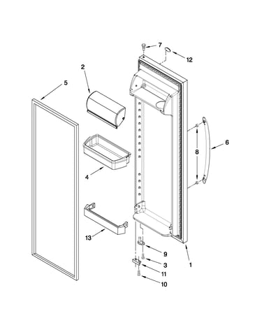 Refrigerator door parts