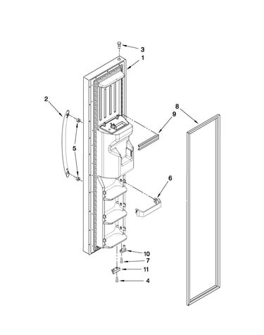 Freezer door parts