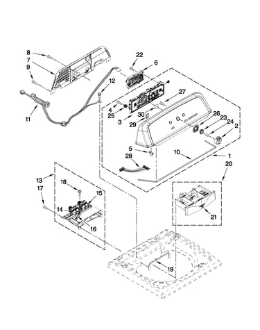 Console and dispenser parts