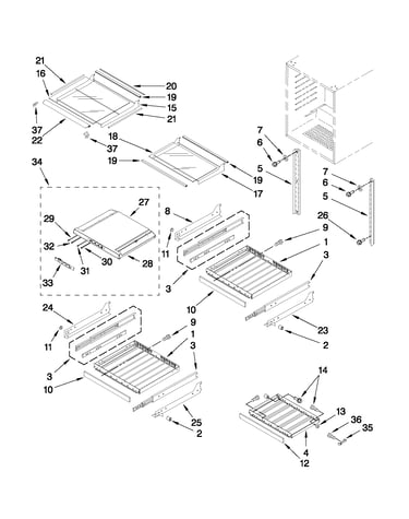 Shelf parts