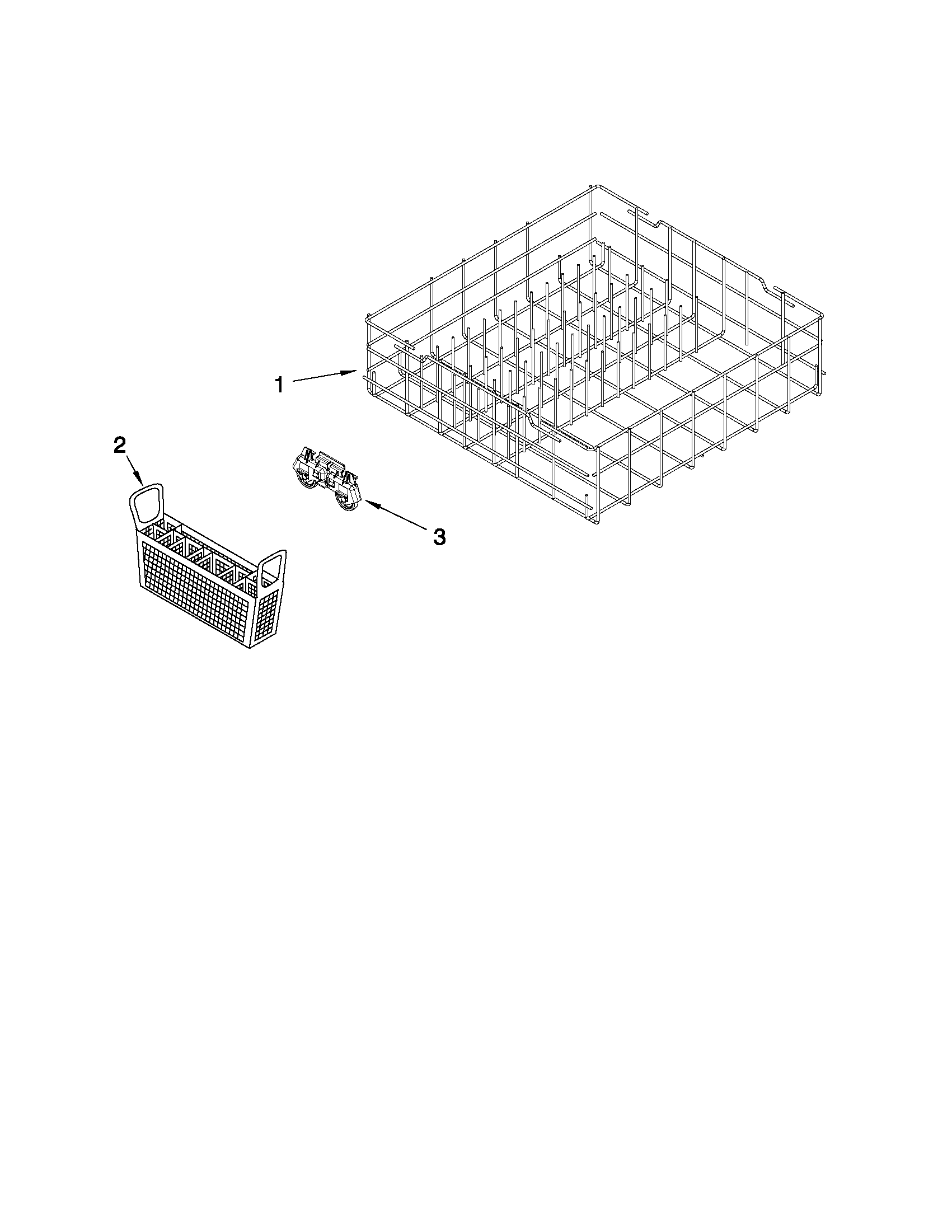 Lower rack parts