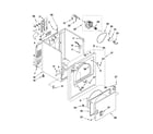 Whirlpool WED4800XQ0 cabinet parts diagram