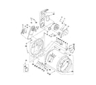 Whirlpool WED4800XQ0 bulkhead parts diagram