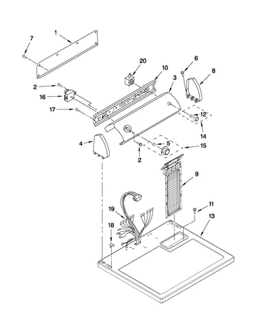 Top and console parts