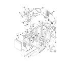 Whirlpool YWED8400YW0 cabinet parts diagram