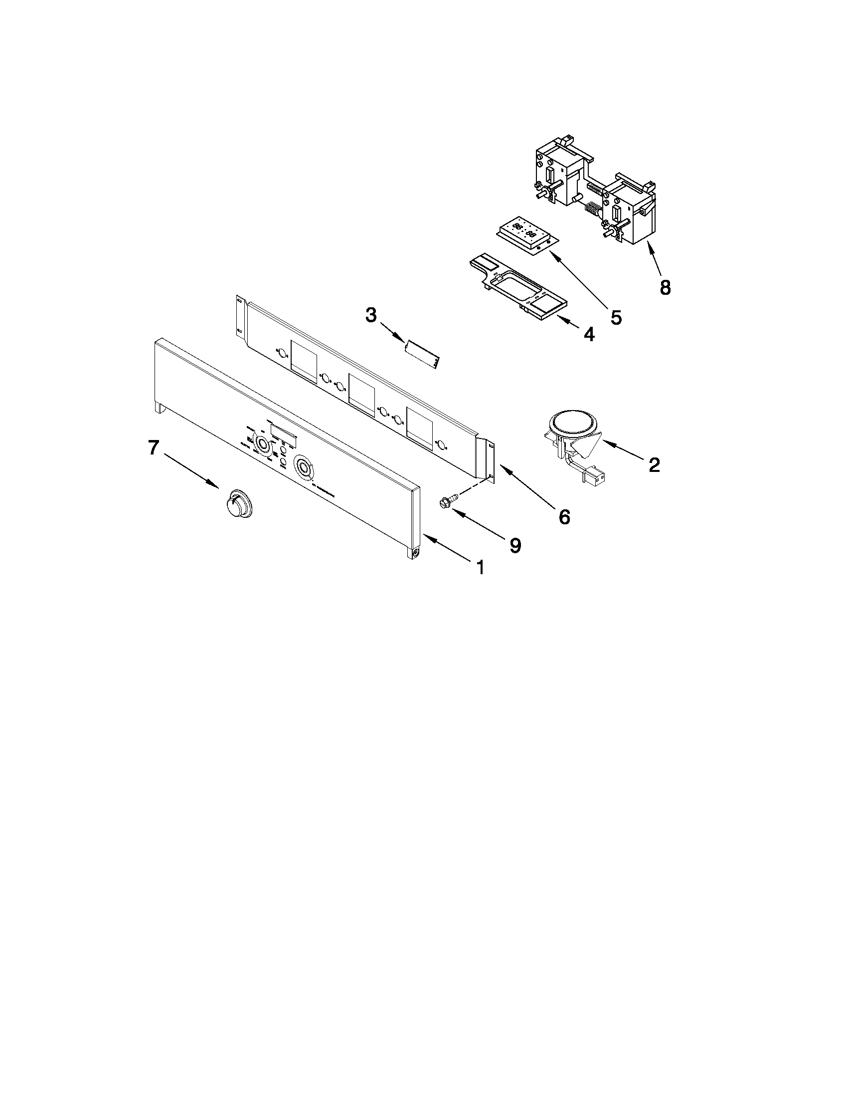 Control panel parts