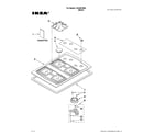 Ikea ICS300YB00 cooktop, burner and grate parts diagram