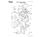 Whirlpool WTW8800YC0 top and cabinet parts diagram