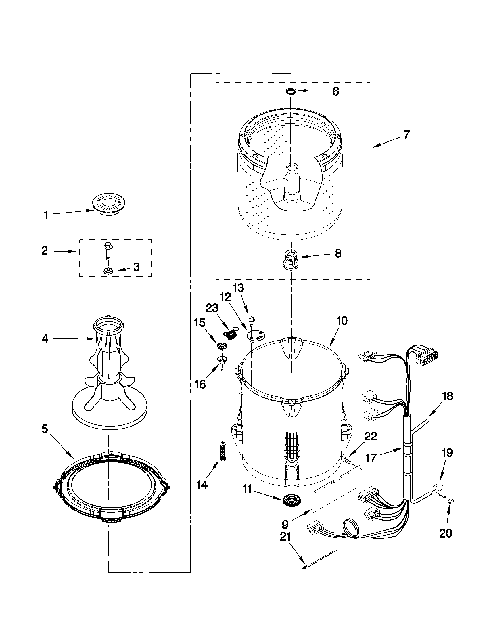 BASKET AND TUB PARTS