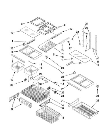 Shelf parts