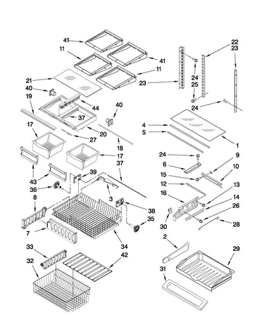 Shelf parts