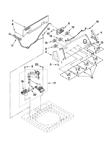 Console and water inlet parts