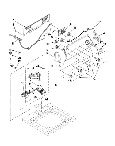 Console and water inlet parts
